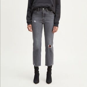 Levi’s Wedgie Icon Fit Straight Leg Jeans in Cabo Smoke